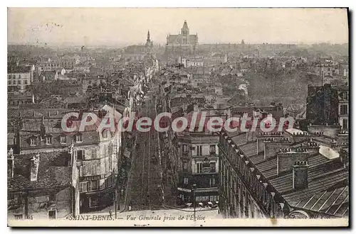 Ansichtskarte AK Saint Denis Vue Generale prise de l'Eglise