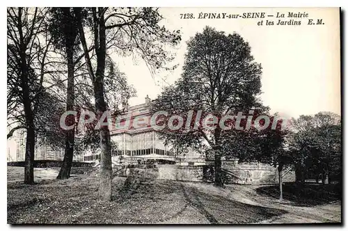 Cartes postales Epinay sur Seine La Mairie et les Jardins