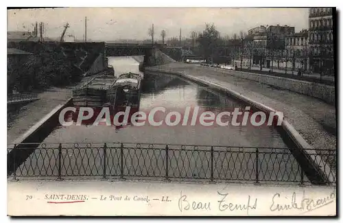 Cartes postales Saint Denis Le Pont du Canal