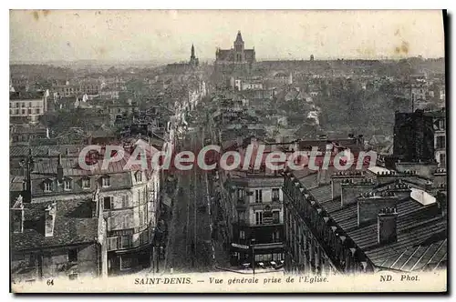 Ansichtskarte AK Saint Denis Vue generale prise de l'Eglise