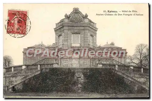 Cartes postales Epinay Hotel de Ville Ancien Chateau de Don Francois d'Assises
