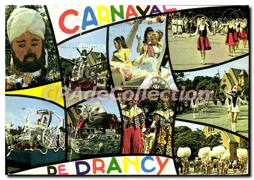 Moderne Karte Carnaval de Drancy