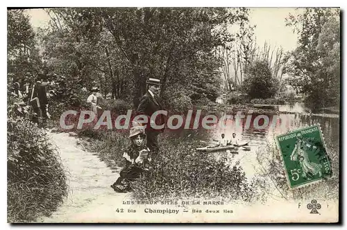 Cartes postales Champigny Les deux iles