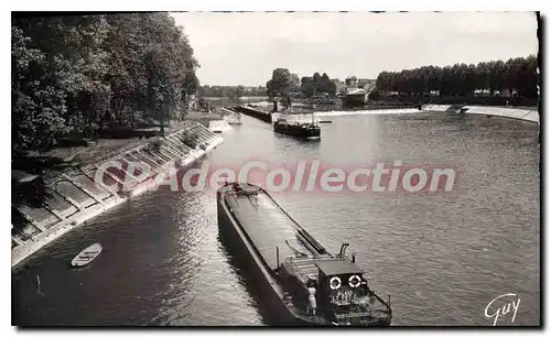 Ansichtskarte AK Saint Maurice Charenton Le Pont La Marne vue du pont de Charenton