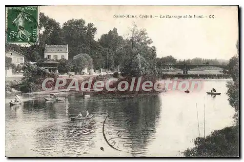Cartes postales Saint Maur Creteil Le Barrage et le Pont