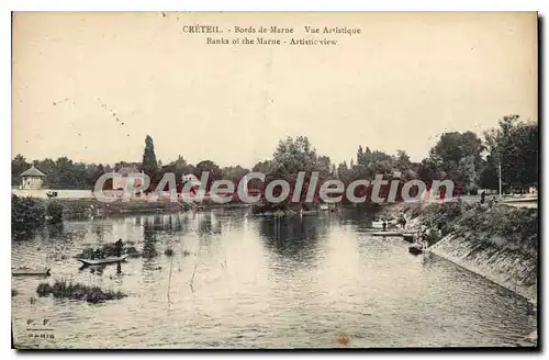 Ansichtskarte AK Creteil Bords de Marne Vue Artistique