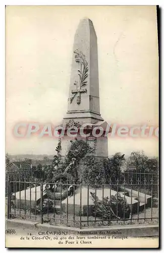 Ansichtskarte AK Champigny Monument des Mobiles de la Cote d'Or