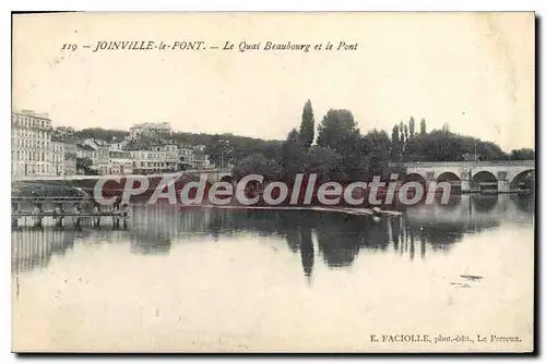 Cartes postales Joinville le Font Le Quai et le Pont