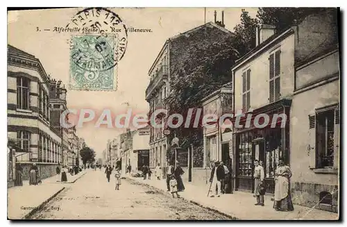 Cartes postales Alfortville (Seine) Rue Villeneuve