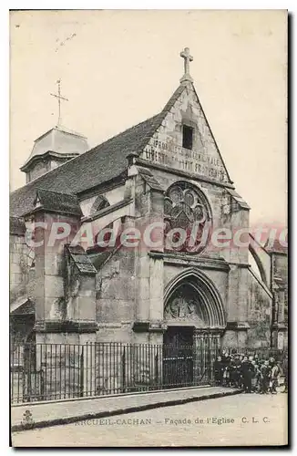 Ansichtskarte AK Arcueil Cachan Facade de l'Eglise