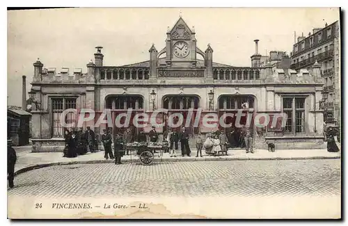 Ansichtskarte AK Vincennes La Gare