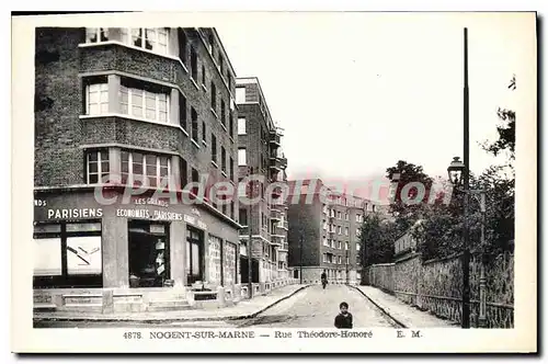 Ansichtskarte AK Nogent sur Marne Rue Theodore Honore