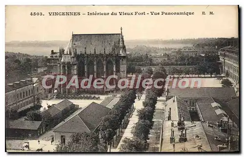 Cartes postales Vincennes Interieur du Vieux Fort Vue panoramique