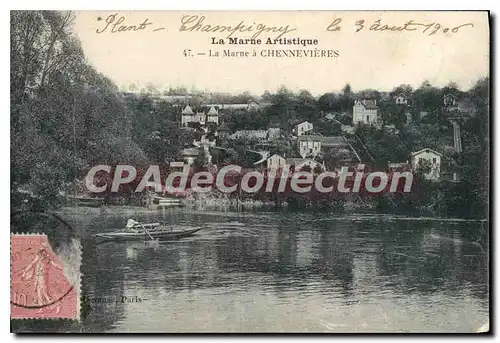Cartes postales La Marne a Chennevieres