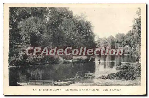 Ansichtskarte AK Le Tour de Marne La Marne a Chennevieres L'ile d'Amour