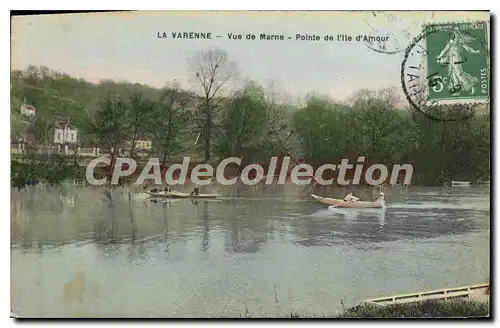 Cartes postales La Varenne Vue de Marne Pointe de l'ile d'Amour