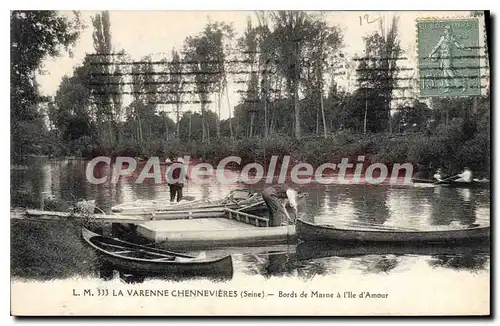 Ansichtskarte AK La Varenne Chennevieres Bords de Marne a l'ile d'Amour