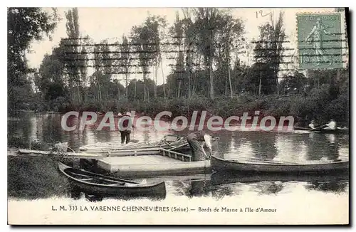 Cartes postales La Varenne Chennevieres Bords de Marne a l'ile d'Amour