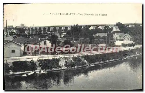 Cartes postales Nogent s Marne Vue generale du Viaduc