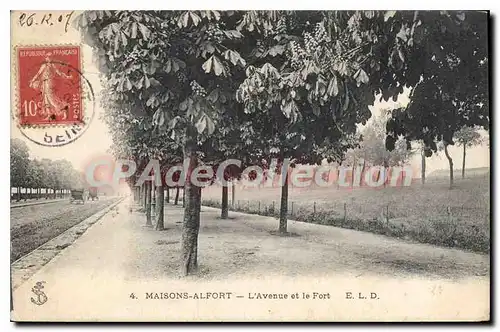 Cartes postales Maison Alfort L'Avenue et le Fort