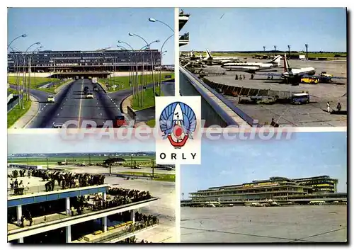 Moderne Karte Orly L'Aeroport de Paris Orly