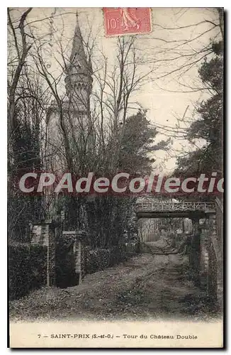 Cartes postales Saint Prix Tour du Chateau Double