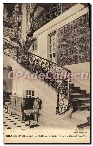 Cartes postales Chaussy Chateau de Villaceaux Grand Escalier