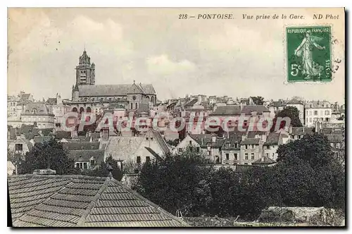 Cartes postales Pontoise Vue prise de la Gare