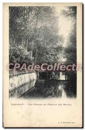 Cartes postales Argenteuil Les Douves du Chateau des Marais