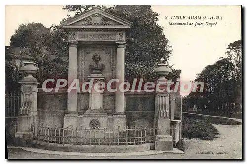 Cartes postales L'Isle Adams Monument de Jules Dupre