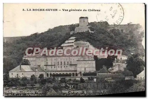 Cartes postales La Roche Guyon Vue generale du Chateau