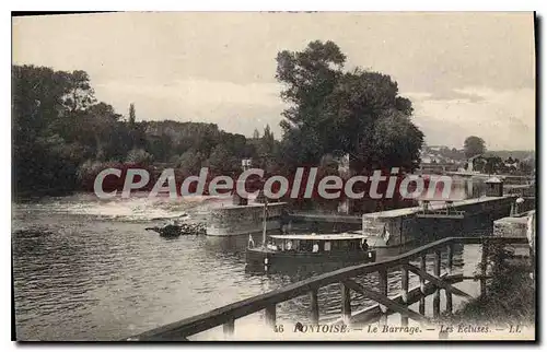 Ansichtskarte AK Pontoise Le Barrage Les Ecluses