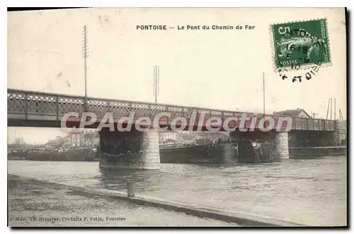 Cartes postales Pontoise Le Pont du Chemin de Fer