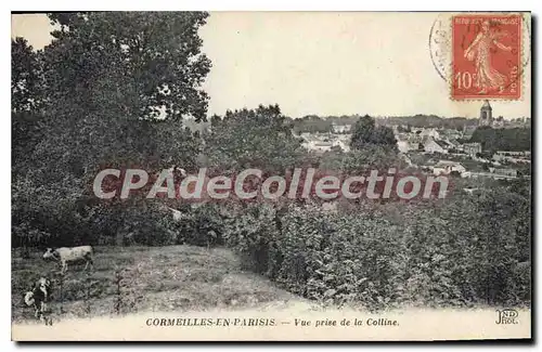 Cartes postales Cormeilles en Parisis Vue prise de la Colline