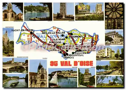 Cartes postales moderne Val d'Oise Auvers sur Oise Herblay Sarcelles Viarmes Ermont Enghien Nesles la vall�e Sannois Po