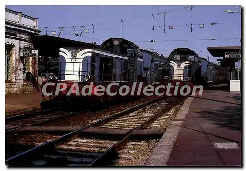 Moderne Karte Ermont Eaubonne Train omnibus pour Argenteuil locomotive BB 66284 BB 66288