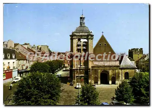 Moderne Karte Pontoise Place Notre Dame