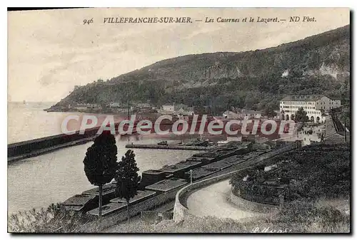 Cartes postales Villefranche sur mer Les Casernes et le Lazaret