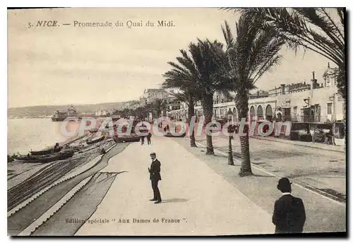 Cartes postales Nice Promenade du quai du Midi