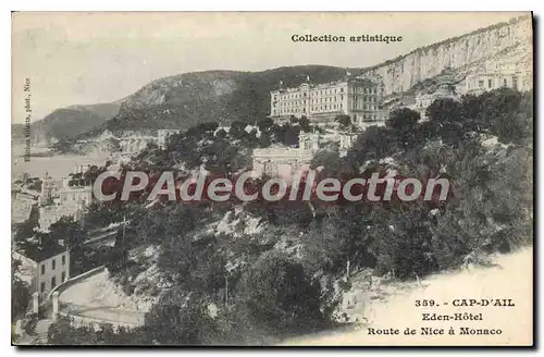 Cartes postales Cap D'Ail Eden Hotel Route de Nice a Monaco