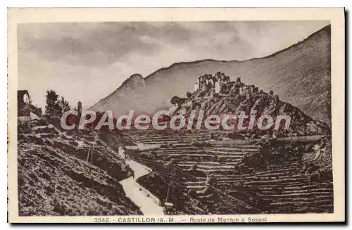 Cartes postales Castillon Route de Menton a Sospel