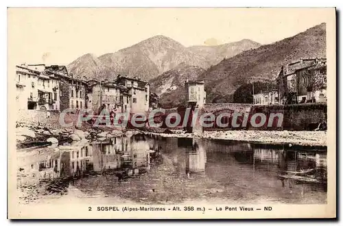 Cartes postales Sospel Le pont vieux