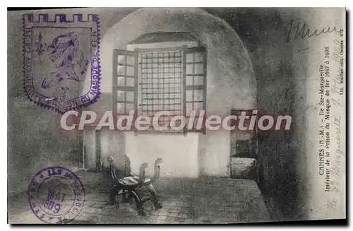 Cartes postales Cannes Ile Ste Marguerite interieur de la prison du Masque de fer 1687 a 1698