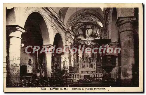 Cartes postales Levens Interieur de l'Eglise Paroissiale