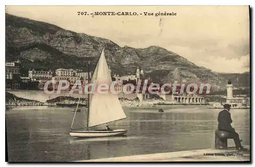 Cartes postales Monte Carlo Vue generale