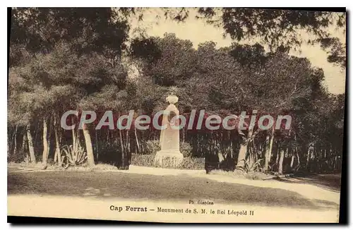 Ansichtskarte AK Cap Ferrat Monument de S. M. le roi Leopold II