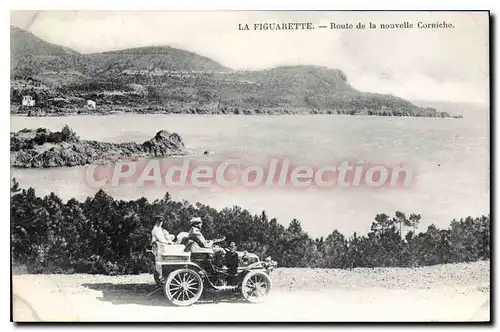 Ansichtskarte AK La Figuerette Route de la nouvelle Corniche automobile � identifier