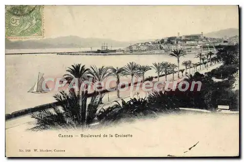 Cartes postales Cannes Boulevard de la Croisette