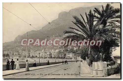 Cartes postales Monaco Vue sur la Condamine et la Tete de Chien