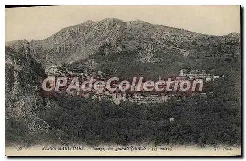 Cartes postales Saorge Vue generale